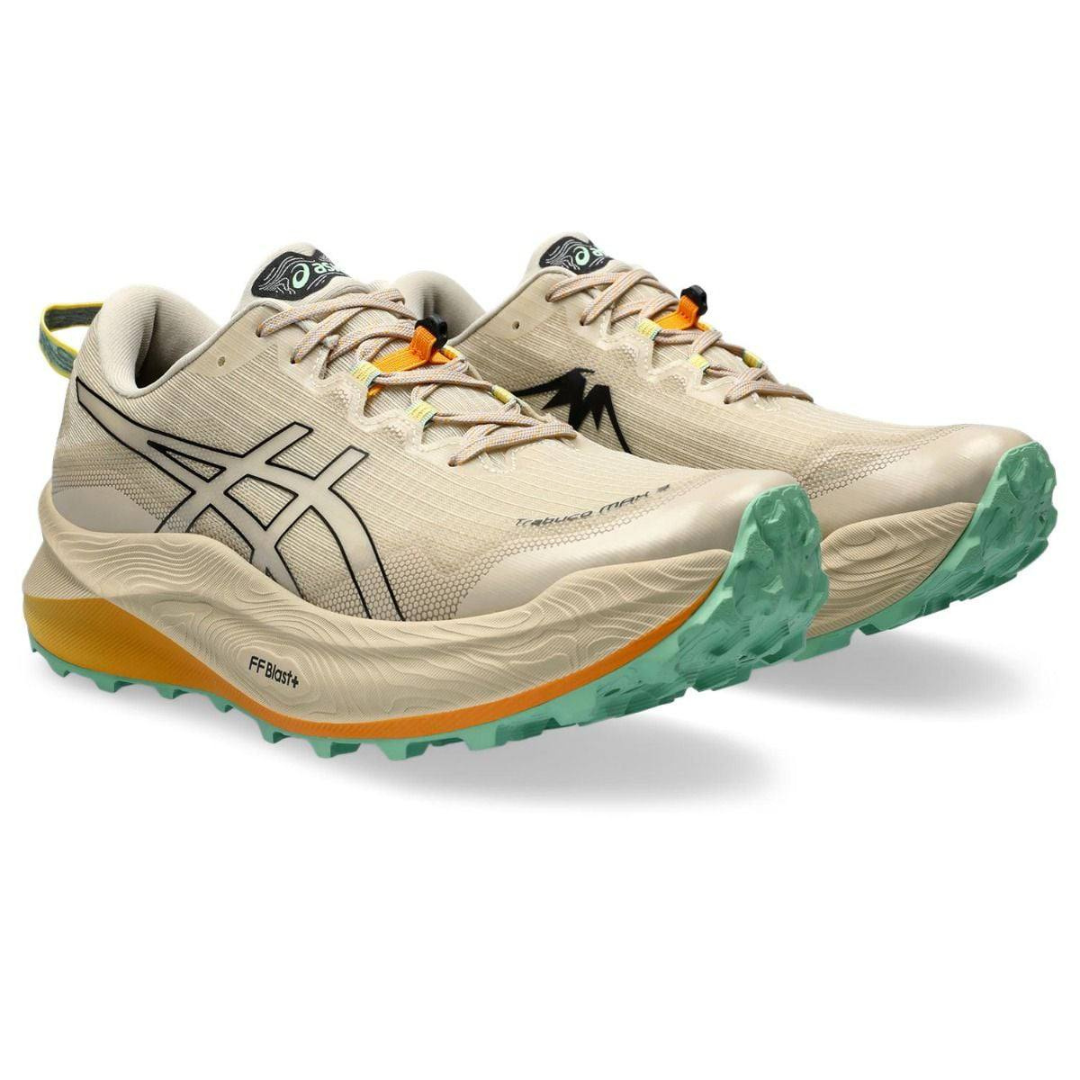 Asics Trabuco Max 3 - Bege/Laranja/Verde