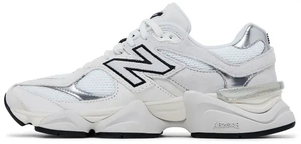New Balance 9060 'White Black Metallic Silver'
