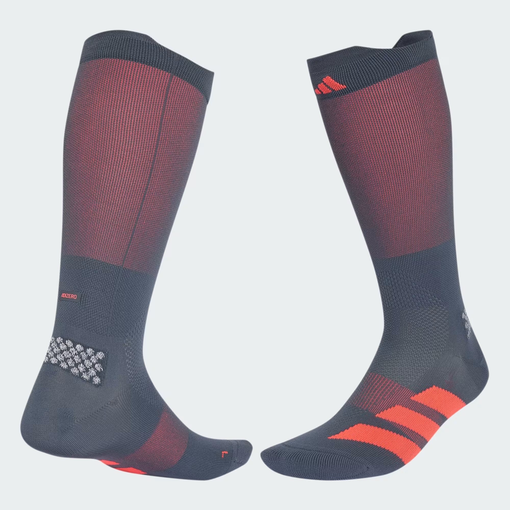Meia Cano Alto De Corrida Adizero 'Solar Turbo'