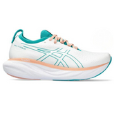 Asics Gel Nimbus 25 'White with Jade and Orange'