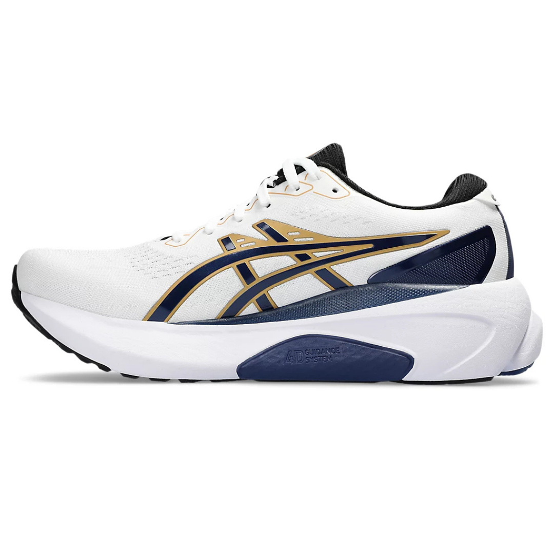 Asics Gel Kayano 30 'White with Navy Blue and Gold'