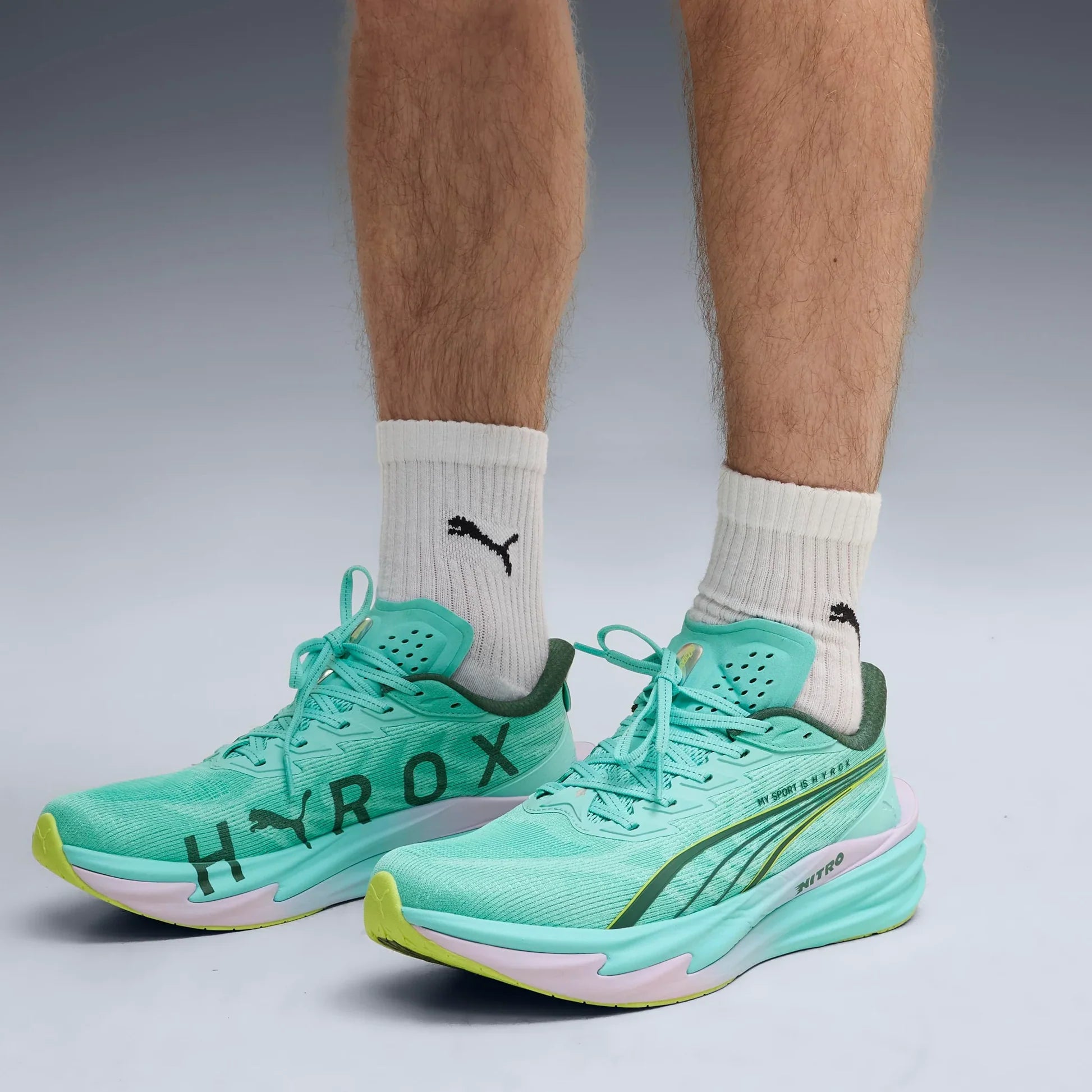 Puma Deviate Nitro 4 Hyrox 'Intense Mint Light Lavender'