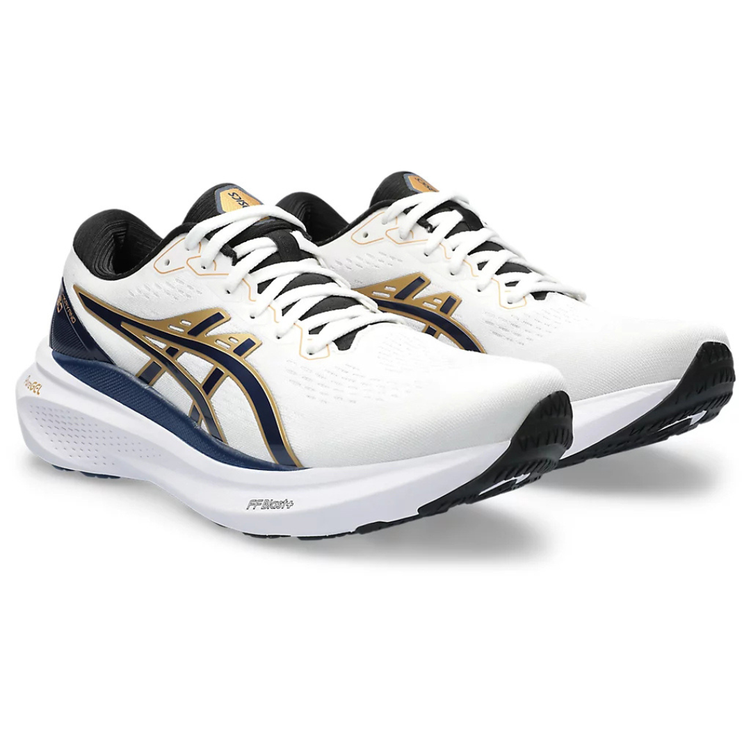 Asics Gel Kayano 30 'White with Navy Blue and Gold'