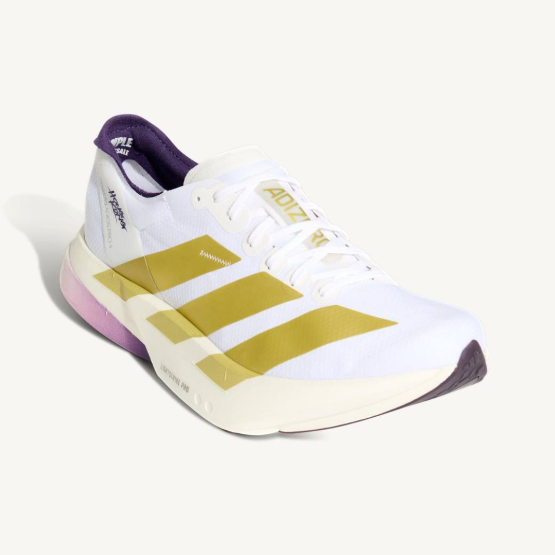Adidas Adizero Adios Pro 4 'White Gold Aurora Plum'