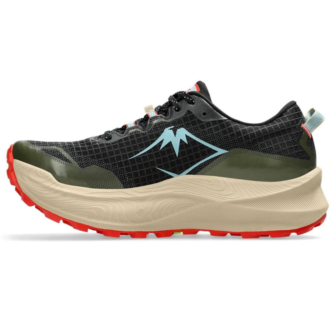 Asics Trabuco Max 3 - Verde Oliva/Vermelho