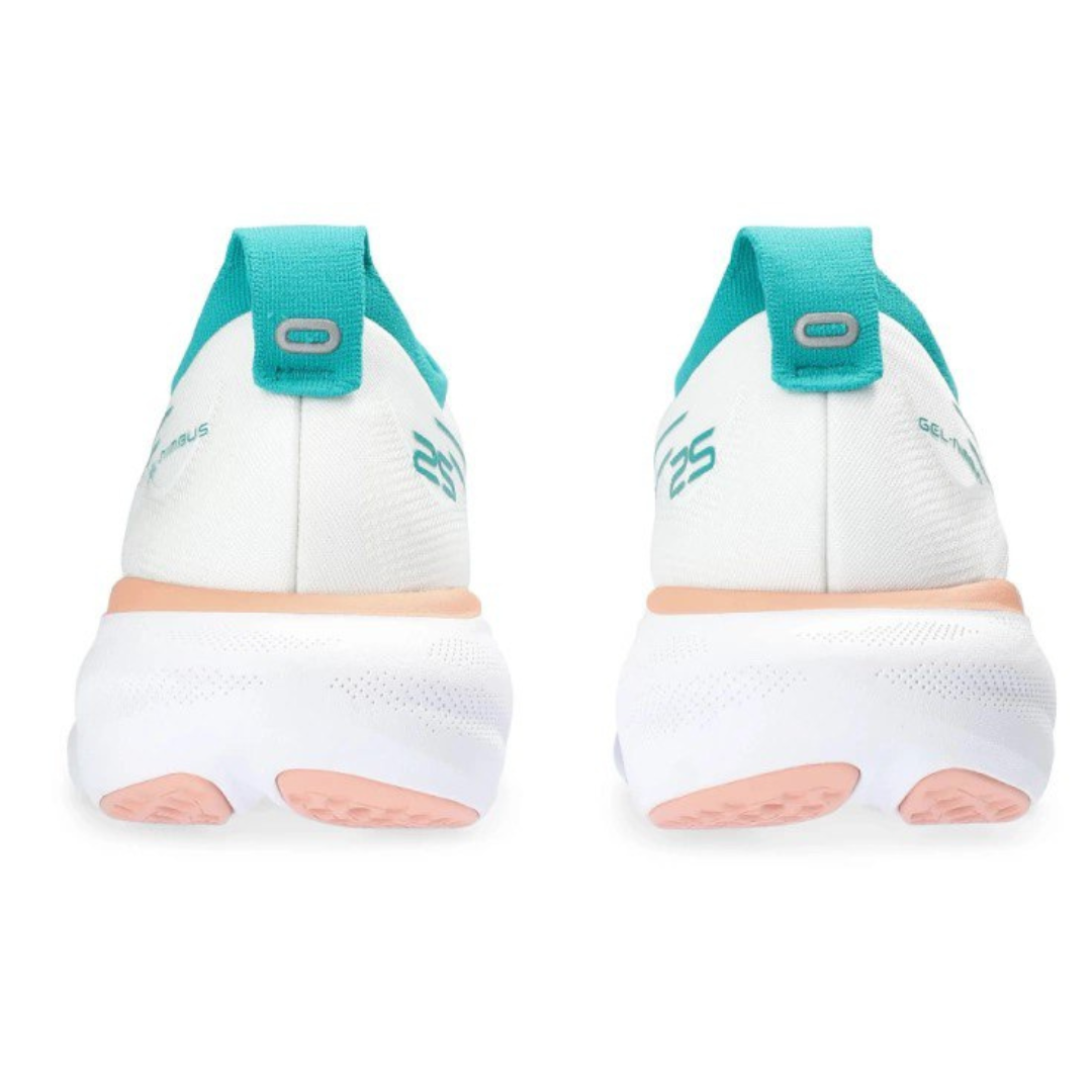 Asics Gel Nimbus 25 'White with Jade and Orange'