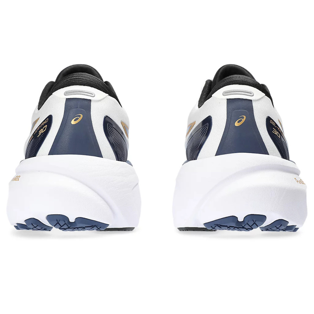Asics Gel Kayano 30 'White with Navy Blue and Gold'