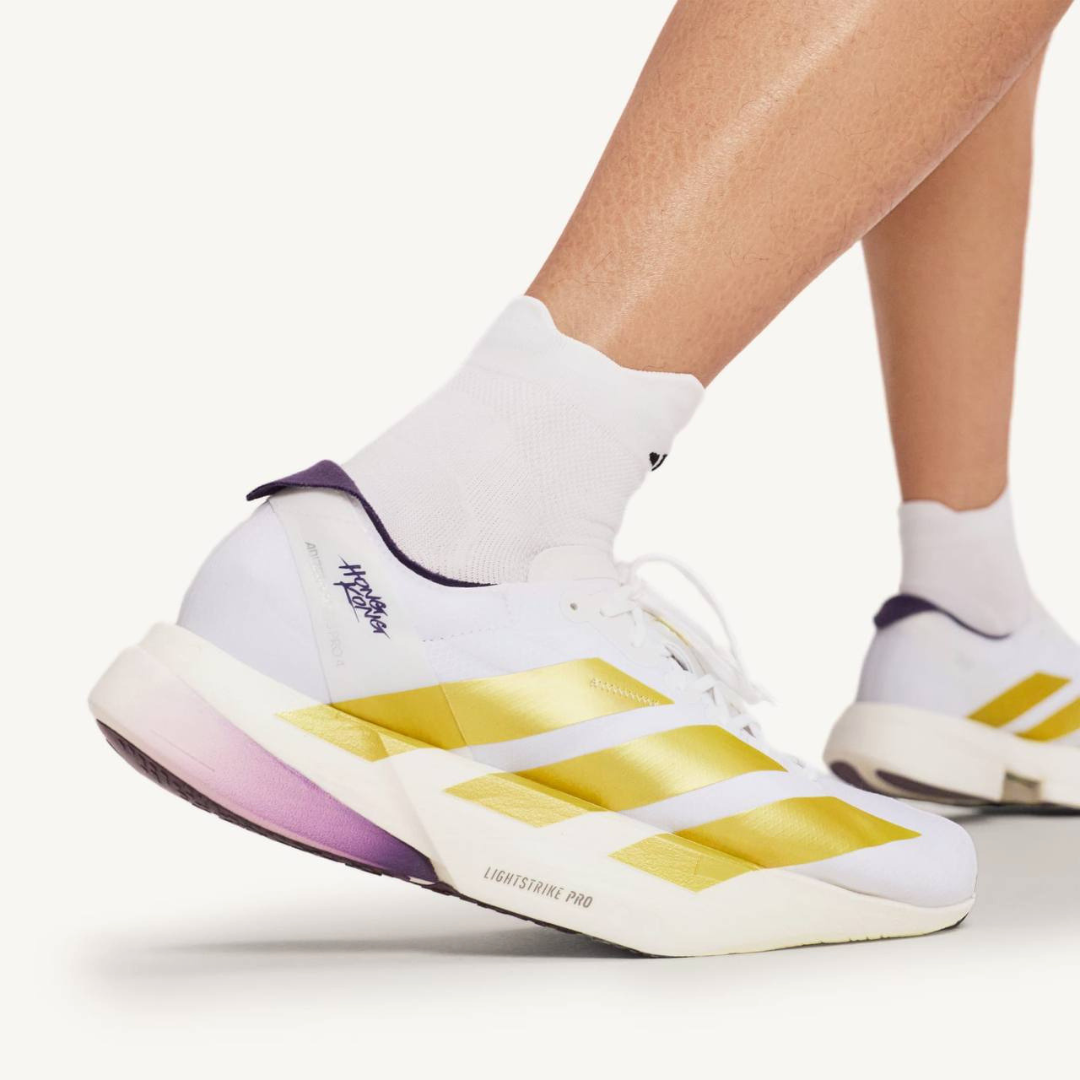 Adidas Adizero Adios Pro 4 'White Gold Aurora Plum'