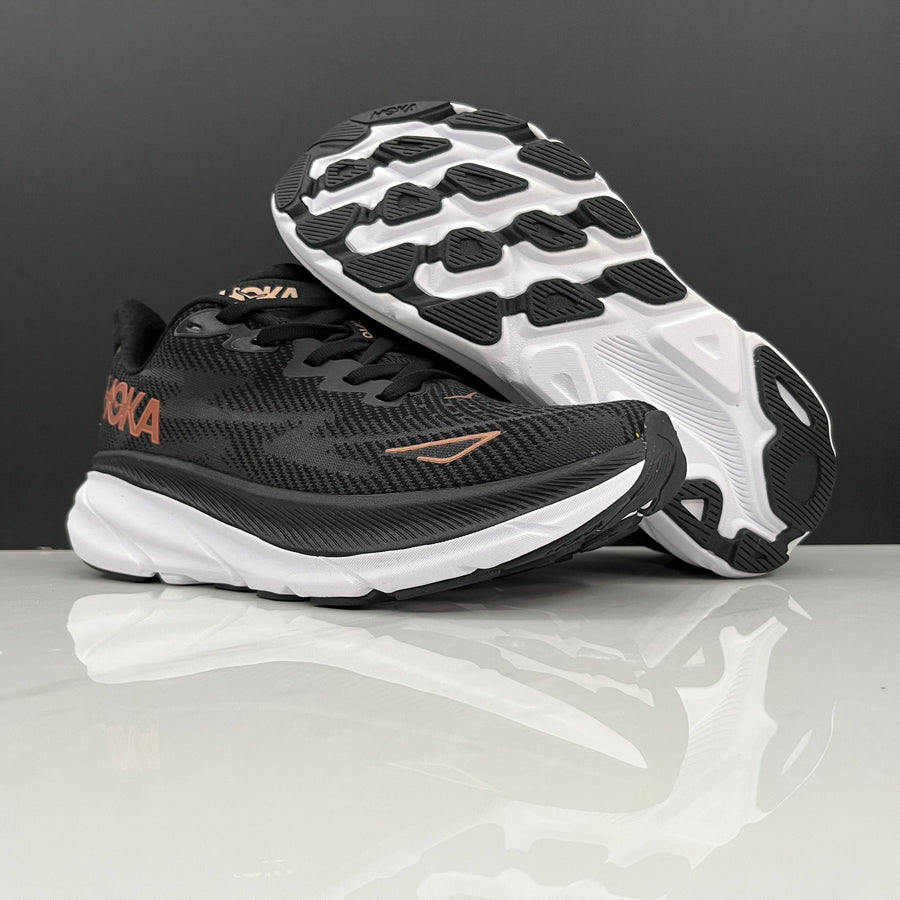 Hoka Clifton 9 'Black Rose Gold'