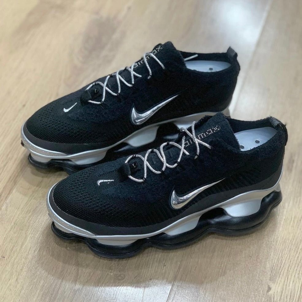 Nike Air Max Scorpion Flyknit 'Black Metallic Silver'