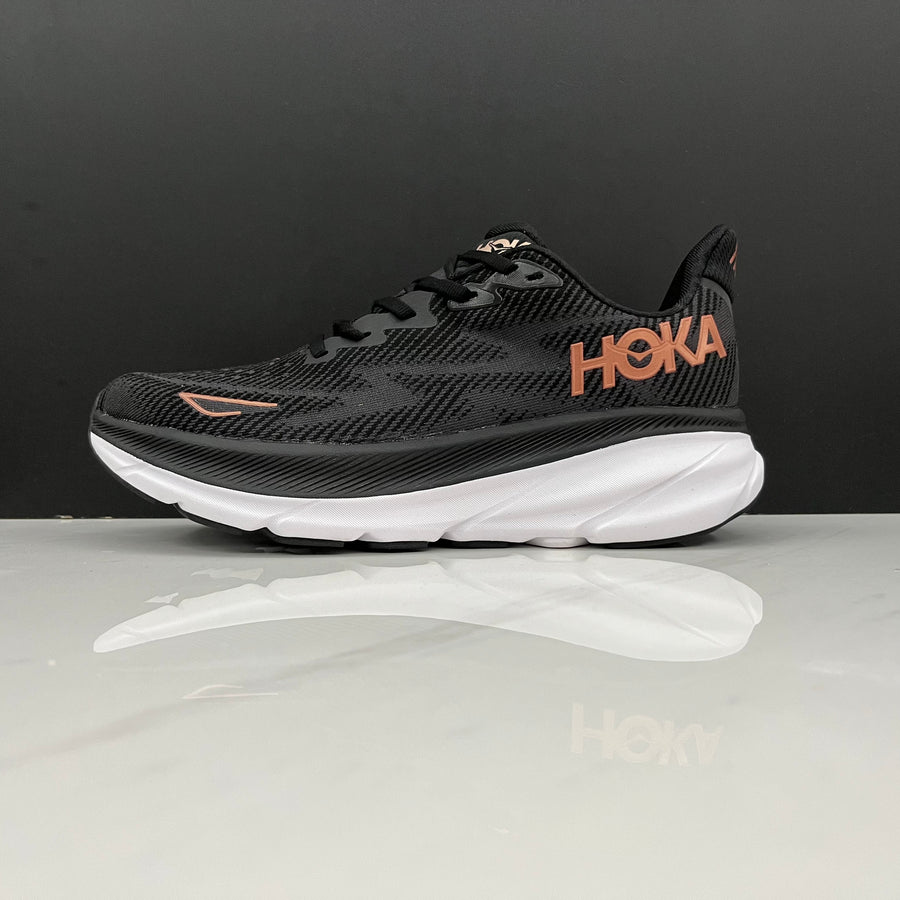 Hoka Clifton 9 'Black Rose Gold'
