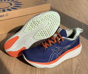 Asics Gel Nimbus 25 'Navy Blue with Orange and White'